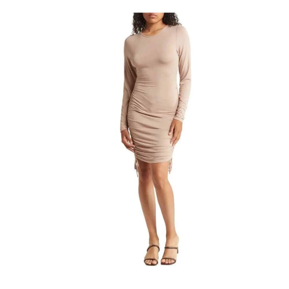 NWT Melrose & Market Long Sleeve Ruched Bodycon Mini Dress Size XL